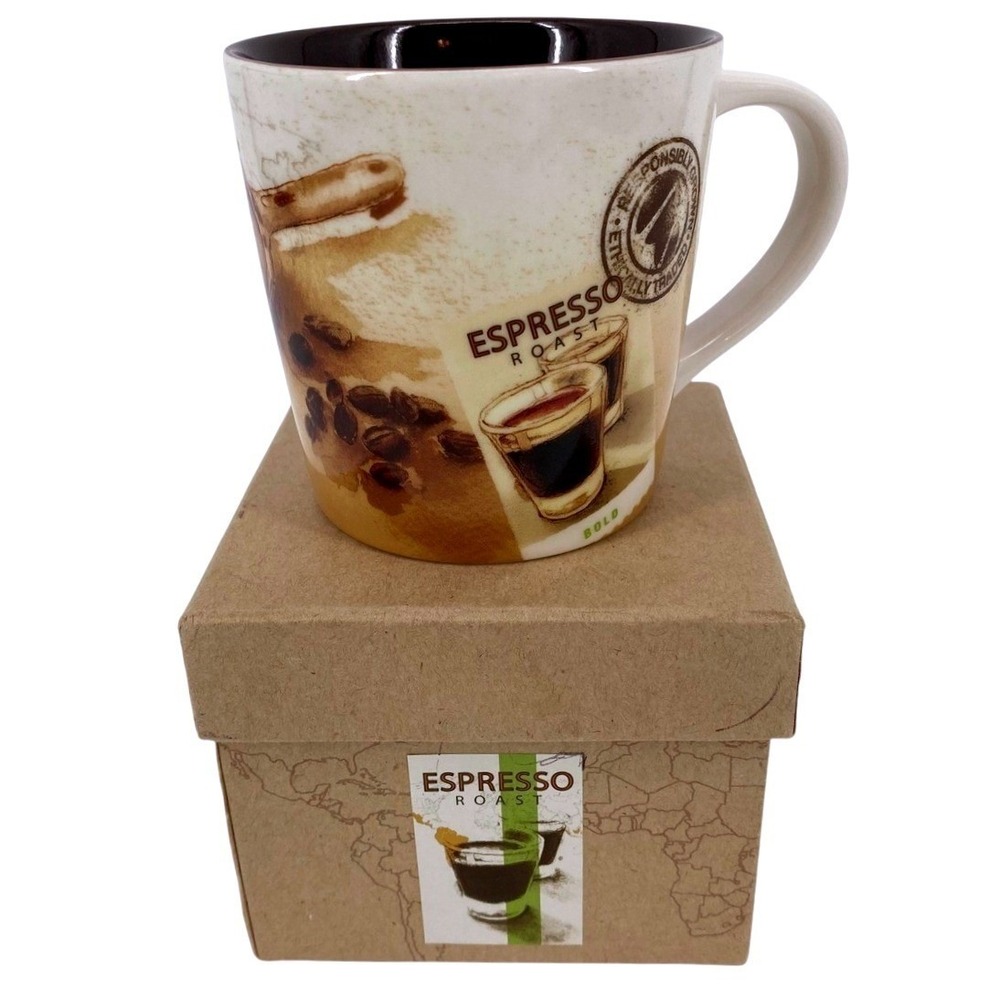 Starbucks Coffee Series 2011 Espresso Roast Dark Roast‎ Mug 10 oz with Box